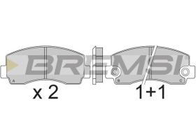 BREMSI BP2215 - JUEGO PASTILLAS DE FRENO BREMSI
