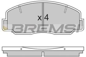 BREMSI BP2305 - JUEGO PASTILLAS DE FRENO BREMSI