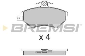 BREMSI BP2642 - PASTIGLIE FRENO - BRAKE PADS