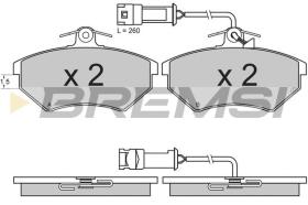 BREMSI BP2644 - PASTIGLIE FRENO - BRAKE PADS