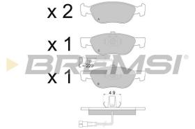 BREMSI BP2666 - PASTIGLIE FRENO - BRAKE PADS