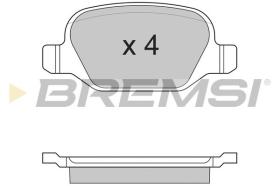 BREMSI BP2891 - JUEGO PASTILLAS DE FRENO BREMSI