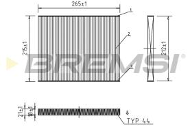 BREMSI FC0174 - FILTRO HABITACULO OPEL-VAUXHALL