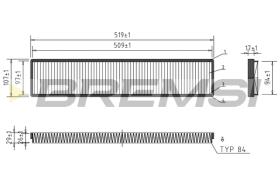 BREMSI FC1535 - FILTRO HABITACULO FORD - JAGUAR