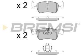 BREMSI BP3520CE - JUEGO PASTILLAS DELANTERAS CERAMICAS BMW - AUDI