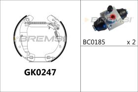 BREMSI GK0247 - KIT ZAPATAS PREMONTADO OPEL 230MM