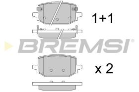 BREMSI BP3989 - PASTILLAS FRENO TRASERAS NISSAN