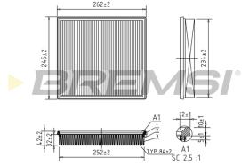 BREMSI FA1049 - FILTRI ARIA - AIR FILTER