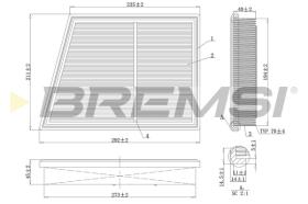 BREMSI FA1169 - FILTRI ARIA - AIR FILTER