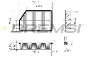 BREMSI FA1191 - FILTRI ARIA - AIR FILTER