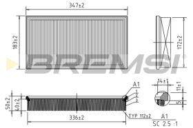 BREMSI FA1581 - FILTRI ARIA - AIR FILTER