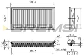 BREMSI FA1678 - FILTRI ARIA - AIR FILTER