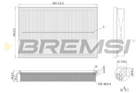 BREMSI FA2120 - FILTRI ARIA - AIR FILTER