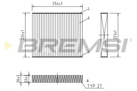 BREMSI FC0103A - FILTRI ABITACOLO - CABIN FILTER