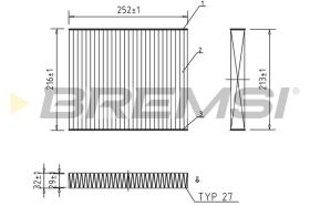 BREMSI FC0183A - FILTRI ABITACOLO - CABIN FILTER
