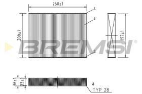 BREMSI FC0459A - FILTRI ABITACOLO - CABIN FILTER