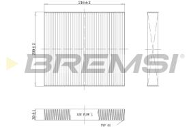 BREMSI FC1341 - FILTRI ABITACOLO - CABIN FILTER