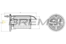 BREMSI FE0362 - FILTRO CARBURANTE - FUEL FILTER