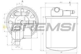 BREMSI FE0385 - FILTRO CARBURANTE - FUEL FILTER