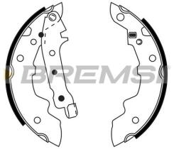 BREMSI GF0412 - GANASCE FRENO - BRAKE SHOES