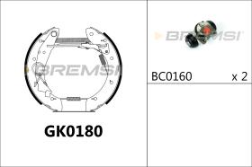 BREMSI GK0180 - KIT PREM. GANASCE - FAST SHOES KIT