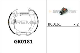 BREMSI GK0181 - KIT PREM. GANASCE - FAST SHOES KIT