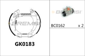 BREMSI GK0183 - KIT PREM. GANASCE - FAST SHOES KIT