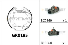 BREMSI GK0185 - KIT PREM. GANASCE - FAST SHOES KIT