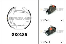 BREMSI GK0186 - KIT PREM. GANASCE - FAST SHOES KIT