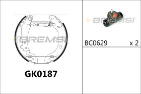 BREMSI GK0187 - KIT PREM. GANASCE - FAST SHOES KIT