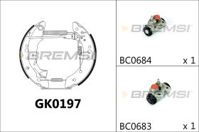BREMSI GK0197 - KIT PREM. GANASCE - FAST SHOES KIT
