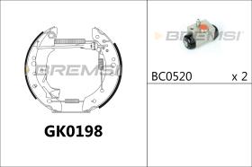 BREMSI GK0198 - KIT PREM. GANASCE - FAST SHOES KIT