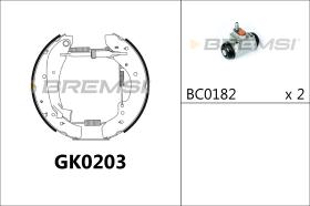 BREMSI GK0203 - KIT PREM. GANASCE - FAST SHOES KIT