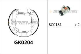 BREMSI GK0204 - KIT PREM. GANASCE - FAST SHOES KIT