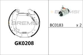BREMSI GK0208 - KIT PREM. GANASCE - FAST SHOES KIT