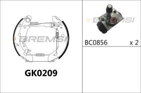 BREMSI GK0209 - KIT PREM. GANASCE - FAST SHOES KIT