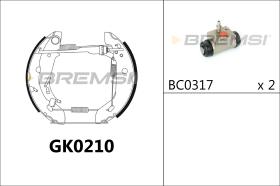 BREMSI GK0210 - KIT PREM. GANASCE - FAST SHOES KIT