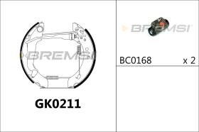 BREMSI GK0211 - KIT PREM. GANASCE - FAST SHOES KIT