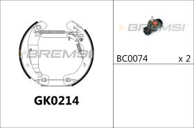BREMSI GK0214 - KIT PREM. GANASCE - FAST SHOES KIT