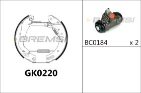 BREMSI GK0220 - KIT PREM. GANASCE - FAST SHOES KIT