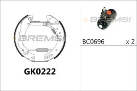 BREMSI GK0222 - KIT PREM. GANASCE - FAST SHOES KIT