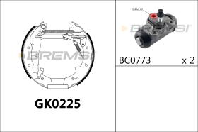 BREMSI GK0225 - KIT PREM. GANASCE - FAST SHOES KIT