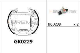 BREMSI GK0229 - KIT PREM. GANASCE - FAST SHOES KIT