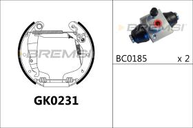 BREMSI GK0231 - KIT PREM. GANASCE - FAST SHOES KIT