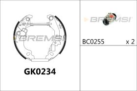 BREMSI GK0234 - KIT PREM. GANASCE - FAST SHOES KIT