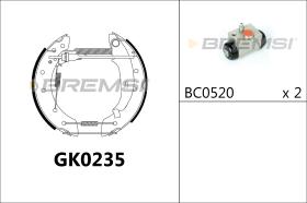 BREMSI GK0235 - KIT PREM. GANASCE - FAST SHOES KIT