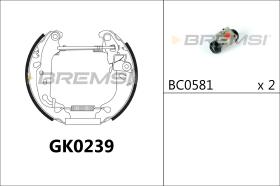BREMSI GK0239 - KIT PREM. GANASCE - FAST SHOES KIT