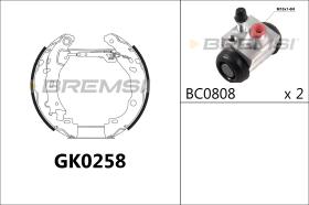 BREMSI GK0258 - KIT PREM. GANASCE - FAST SHOES KIT