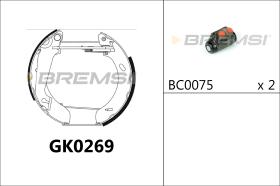BREMSI GK0269 - KIT PREM. GANASCE - FAST SHOES KIT