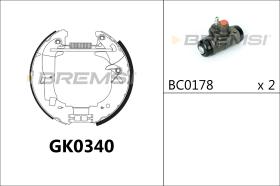 BREMSI GK0340 - KIT PREM. GANASCE - FAST SHOES KIT